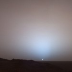 Закат на Марсе. Снимок Mars Exploration Rover. 19 мая 2005 года…