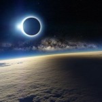 Солнечное затмение с борта международной космической станции…….
