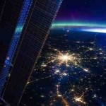 Москва ночью, вид с МКС….