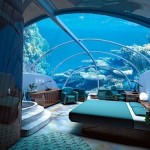 Отель «Poseidon Undersea Resort», Фиджи. Состоит из 48 бунгало, но самое интересное находится под во…