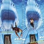 Батут с изображением акулы…