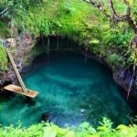 Необычный бассейн на острове Уполу, Латофага, Самоа…