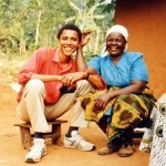 34-летний Барак Обама в гостях у своей приемной бабушки Сары Огвел Онянго в Кении, 1995 год……