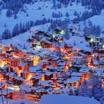 Вид на деревню Церматт, Швейцария…