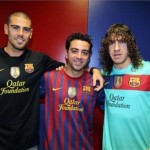 Три разных формы одной и той же команды FCB Barcelona….