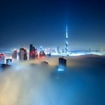 Ночной Дубай в тумане…