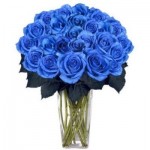 Синие розы на самом деле существуют. Это скрещенные гены белой или чёрной розы с анютиными глазками….
