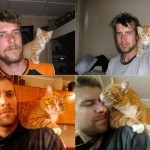 Кот и его друг.Фото с разницей в 5 лет….