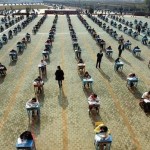 Экзамен в средней школе китайского города Вухан….
