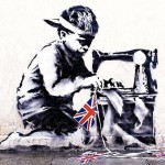 Работа британского уличного художника Бэнкси под названием «Рабский труд» недавно была продана на ча…
