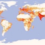 Карта мировой плотности населения…