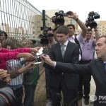 Вчера Дмитрий Медведев посетил  недавно открывшейся первый детский концлагерь в Еврейской Автономной области.