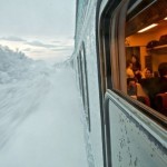 Поезд, север Швеции