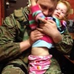 Украинский каратель не смог сдержаться и начал есть ребенка не снимая с него одежду